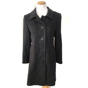 Anne Klein Wool Cashmere Overcoat Pea Coat 8